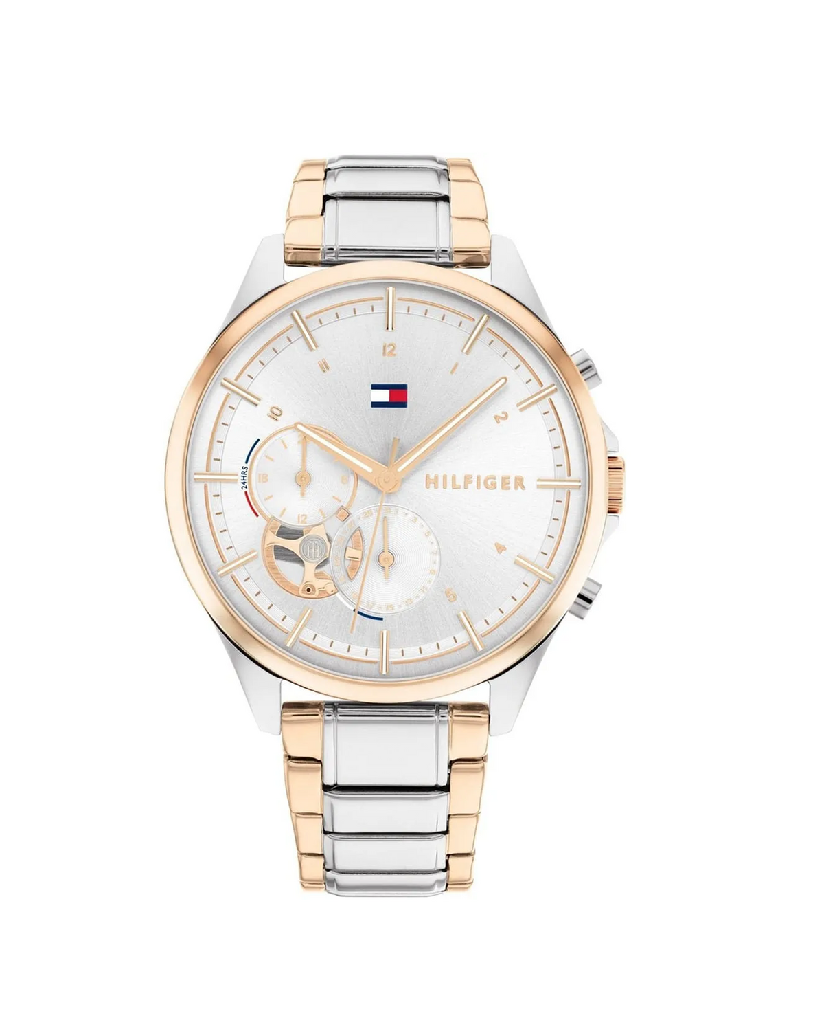 Tommy Hilfiger Quinn 1782415 women's watch with gold-tone case and silver dial
