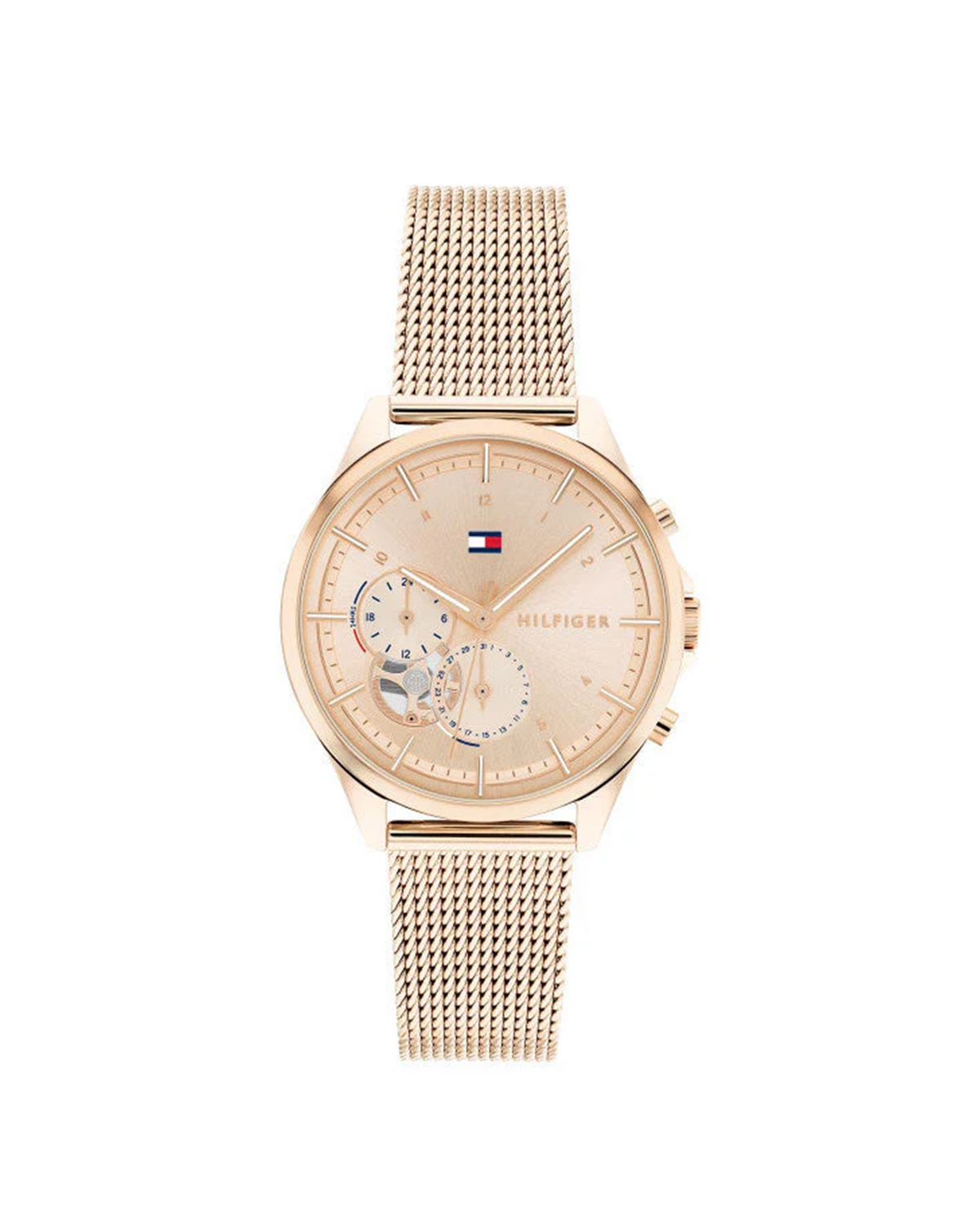 Tommy Hilfiger Quinn 1782486 women's watch with rose gold-tone case and bracelet