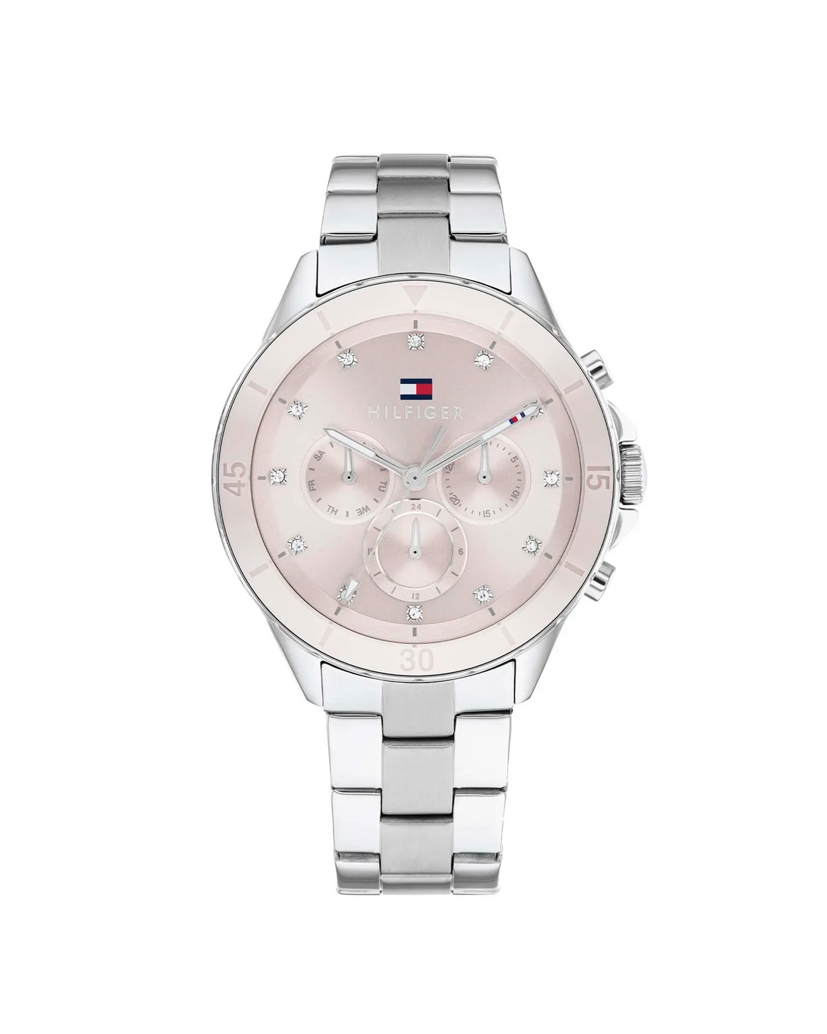 Tommy Hilfiger Mellie 1782706 women's watch with blush pink dial and crystal indices