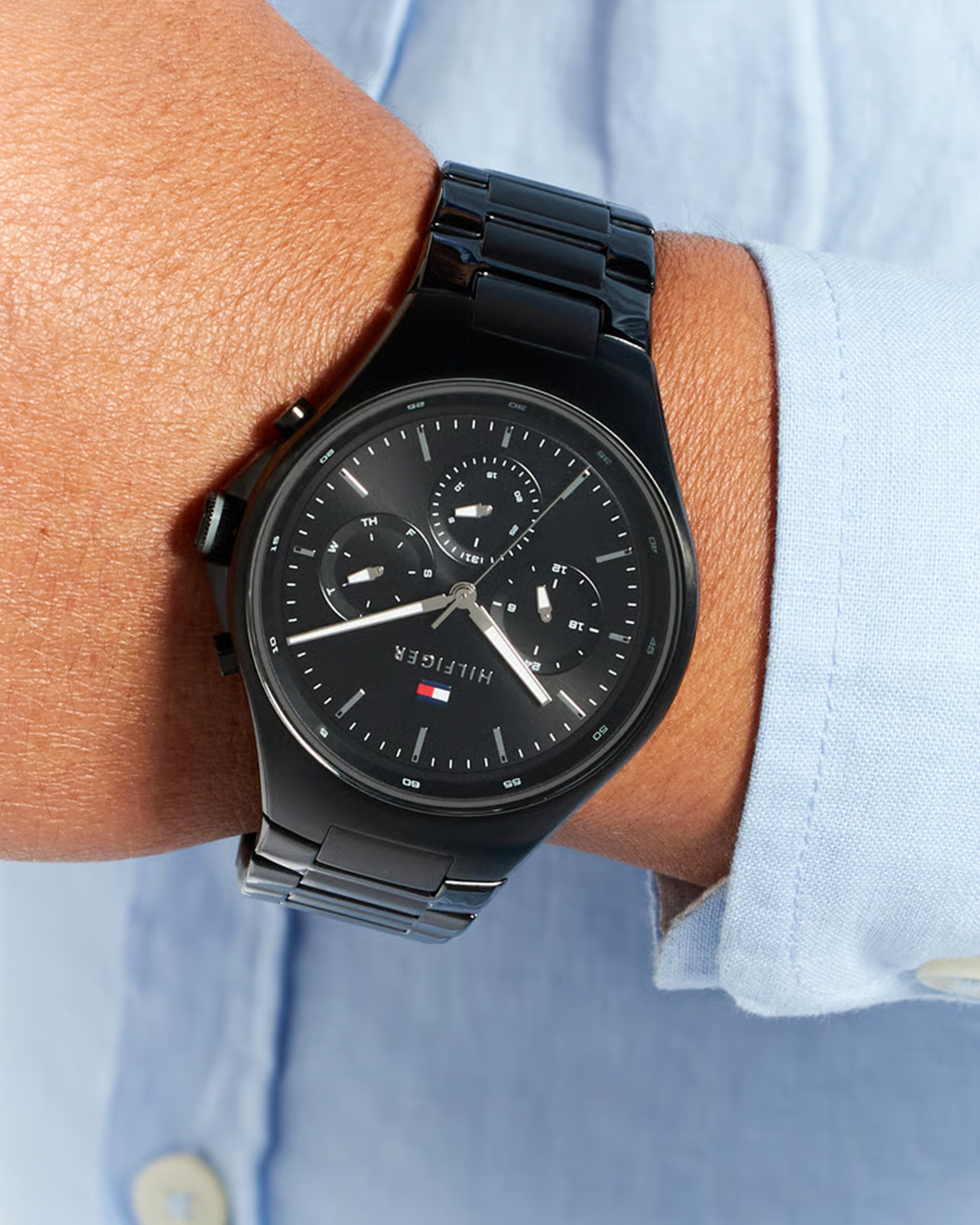 Tommy Hilfiger Justin Chronograph 1792055 watch, dial close-up