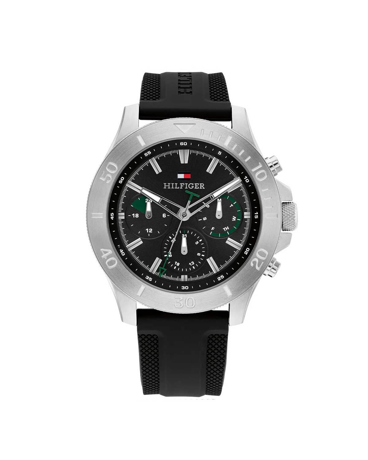 Tommy Hilfiger Bryan 1792111 chronograph watch black silicone strap