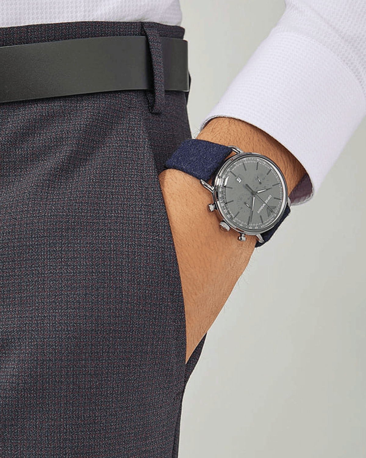 Emporio Armani AR11144 Aviator watch - detail view