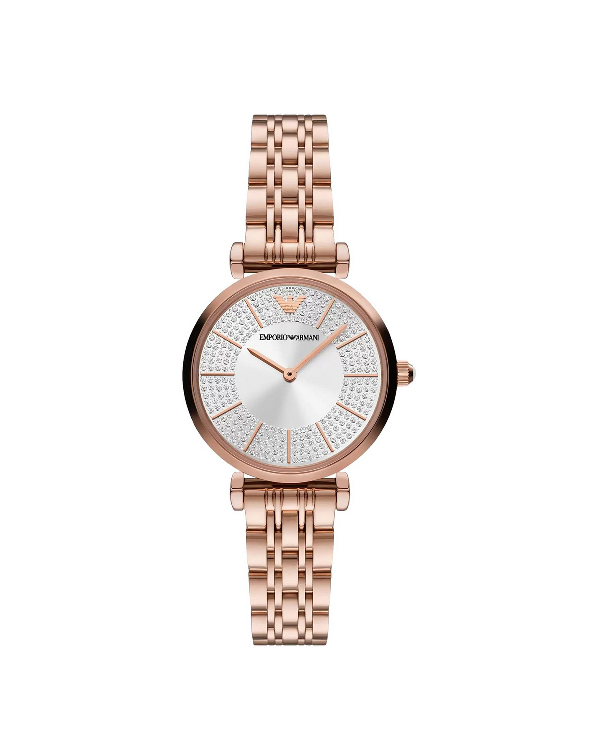 Emporio Armani Gianni T-Bar AR11446 watch with rose-gold stainless steel bracelet