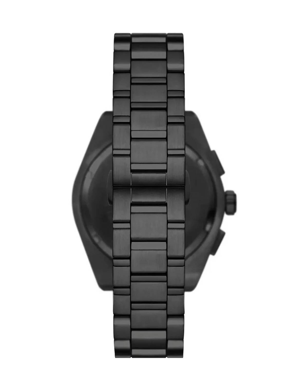 Close-up of the navy blue and gray dial on the Emporio Armani AR11561 watch