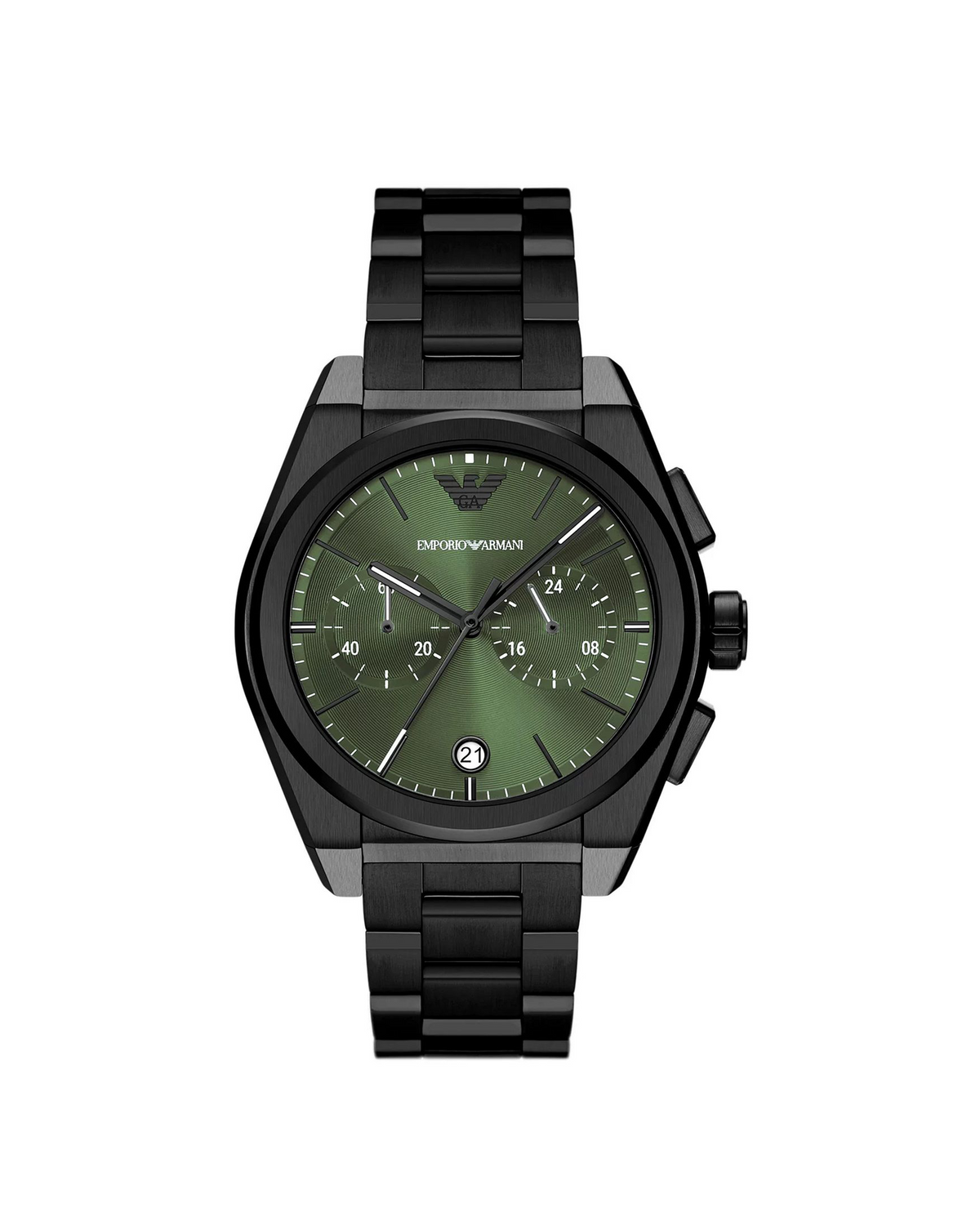 Emporio Armani AR11562 chronograph watch with black stainless steel bracelet