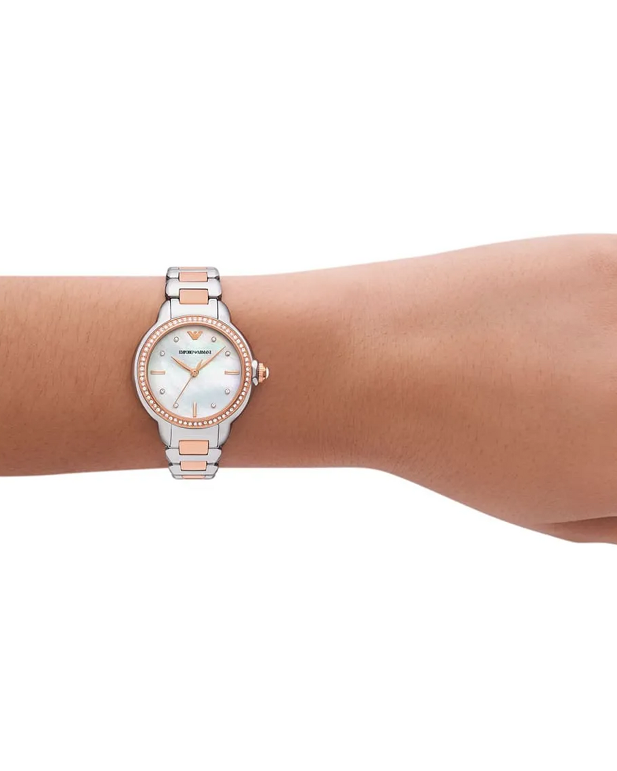 Side view of the Emporio Armani AR11569 watch case