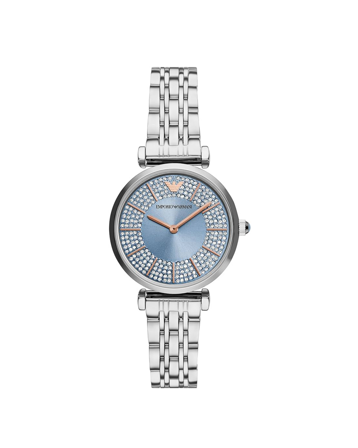 Emporio Armani Gianni T-Bar AR11594 watch with silver stainless steel bracelet