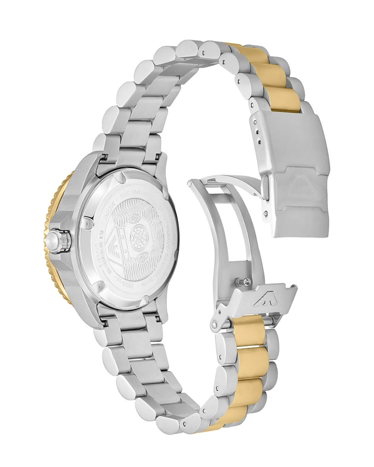 Emporio Armani Sea Explorer AR60089 watch, side profile view