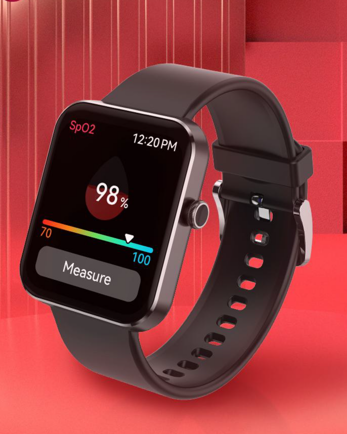 East Apex G06 Active black smartwatch – worn on wrist