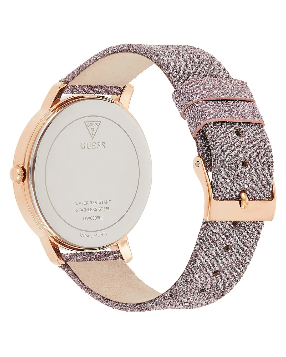 GUESS Mariposa GW0008L2 rose-gold pink watch - side view