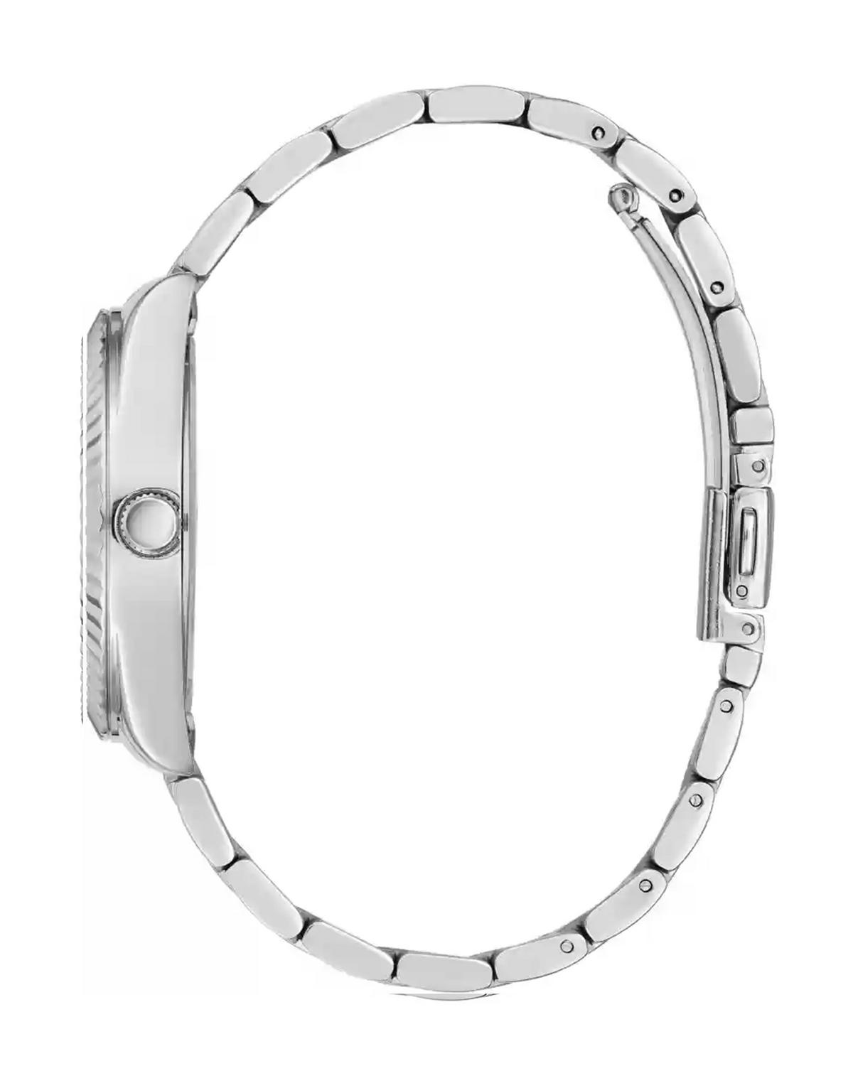 GUESS Luna GW0308L1 silver-tone white dial watch - side view