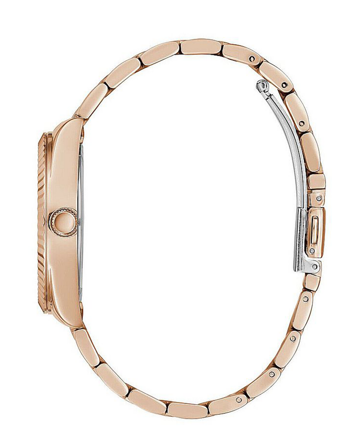 GUESS Luna GW0308L3 rose-gold white dial watch - side view