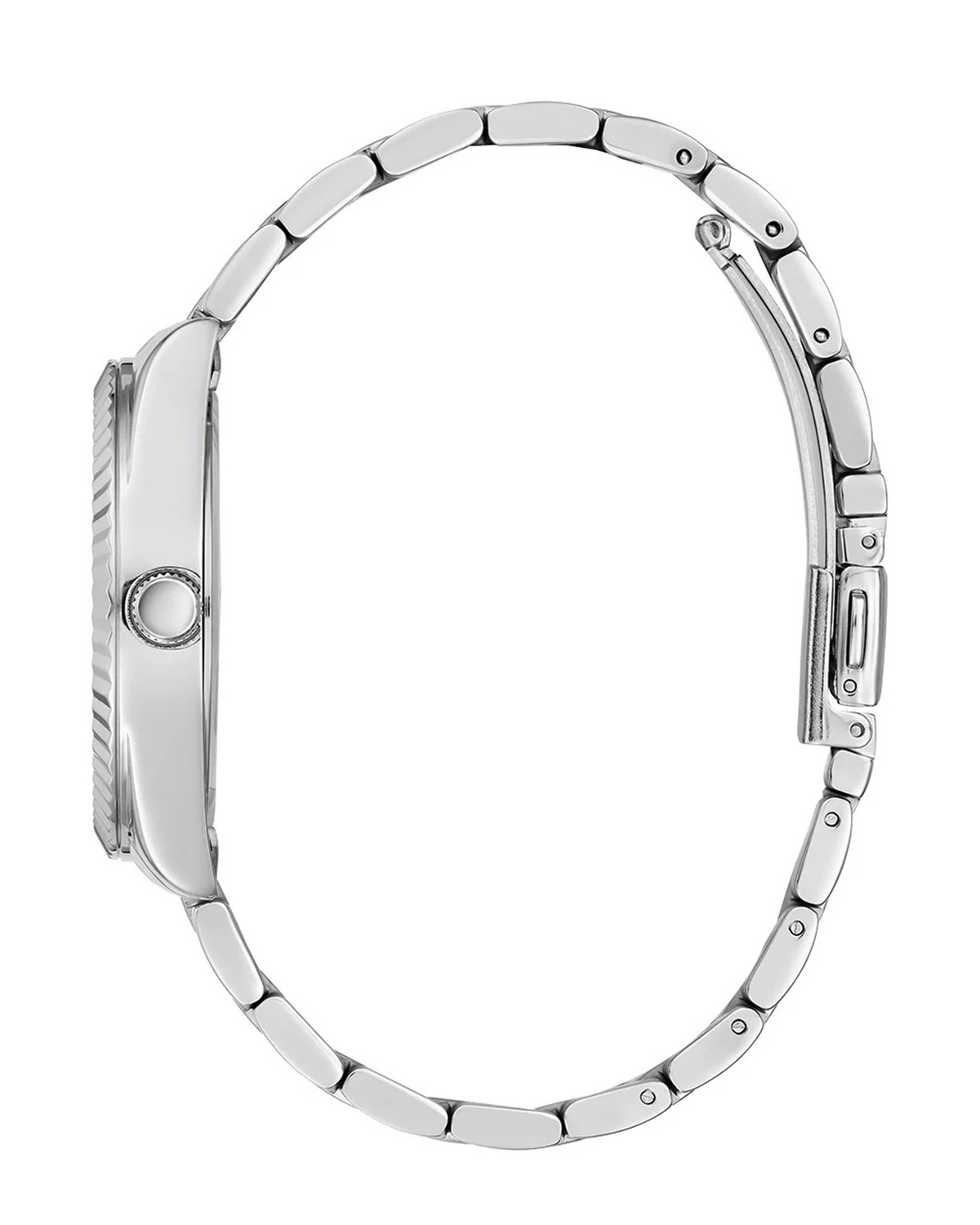 GUESS Luna GW0308L4 silver-tone aqua dial watch - side view