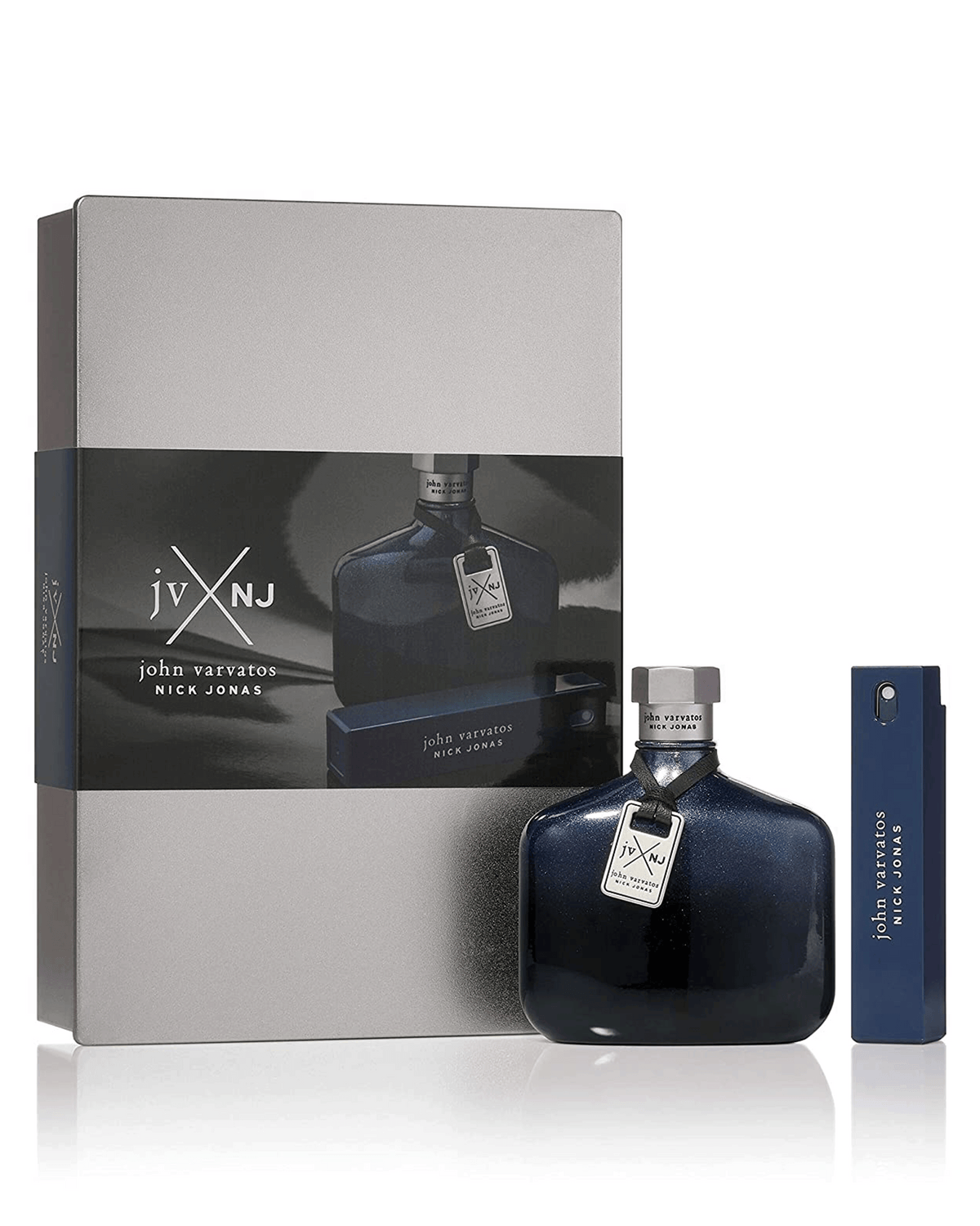 John Varvatos x Nick Jonas Blue Eau de Toilette 2-piece gift set packaging