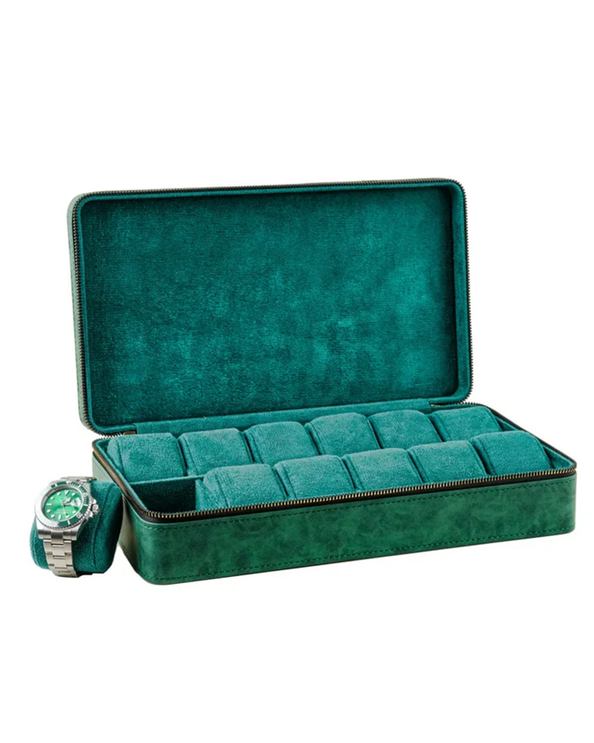 Mosaic 12-Watch Case in Green