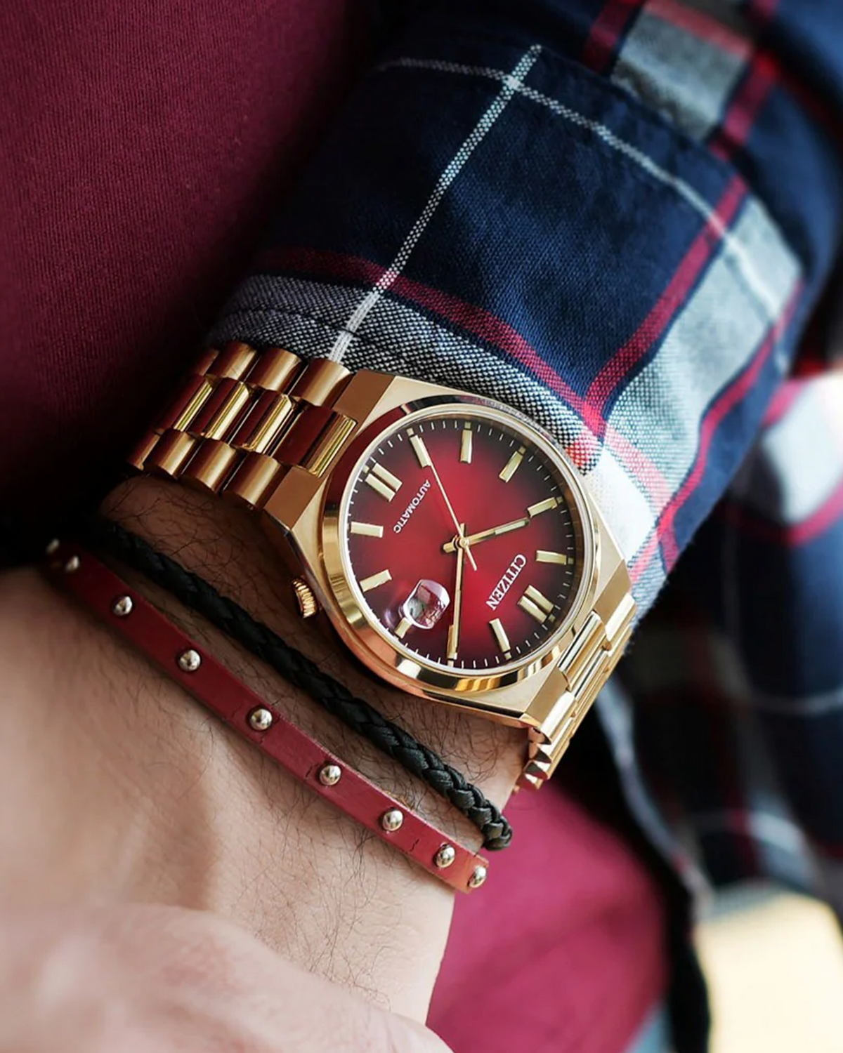 Citizen Tsuyosa NJ0153-82X watch, dial close-up