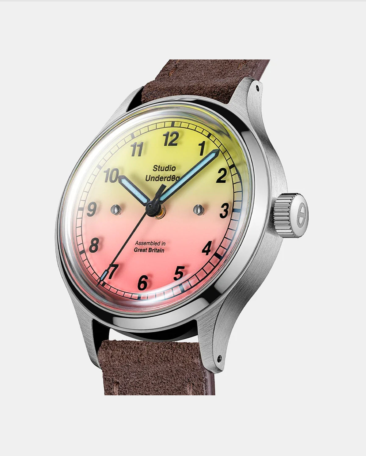 Studio Underd0g 02SERIES Pink Lem0nade Gen2 watch - dial detail