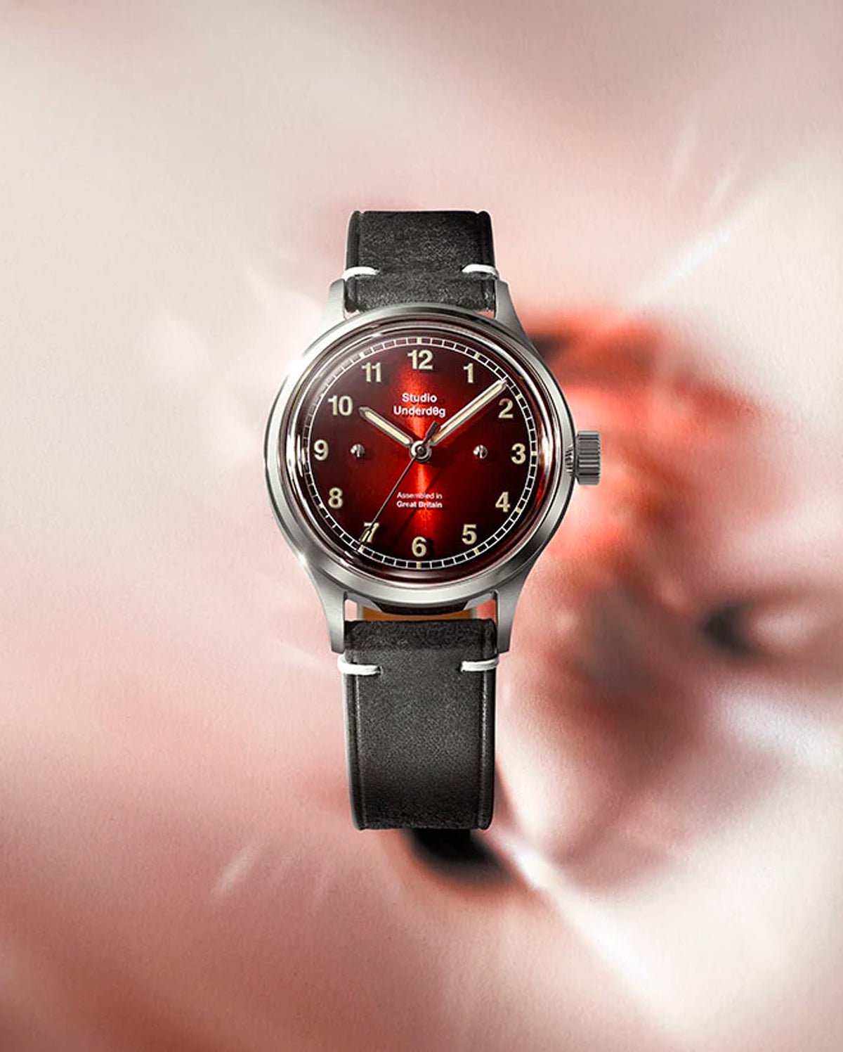 Studio Underd0g 02SERIES Red L0lly Gen2 watch - wrist shot