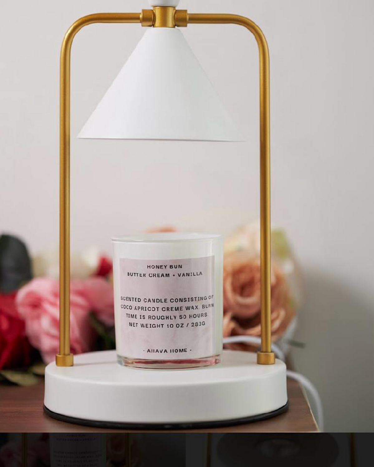 Ahava Home Liah Candle Melter in White, detail view