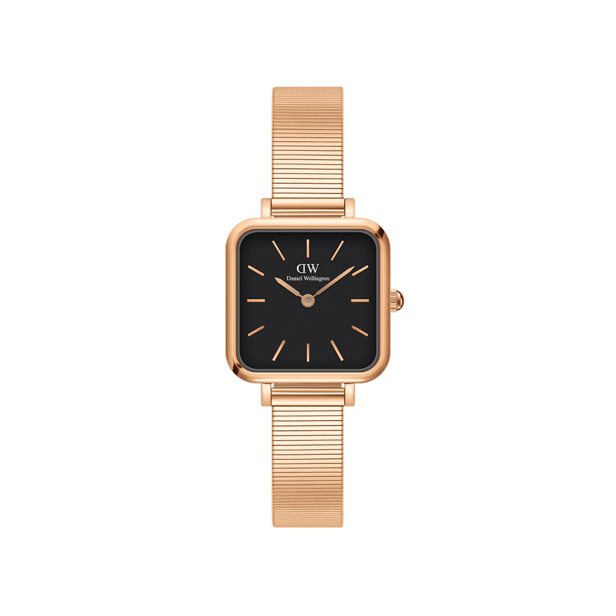 Daniel Wellington Quadro Studio DW00100518 watch, front view of black dial