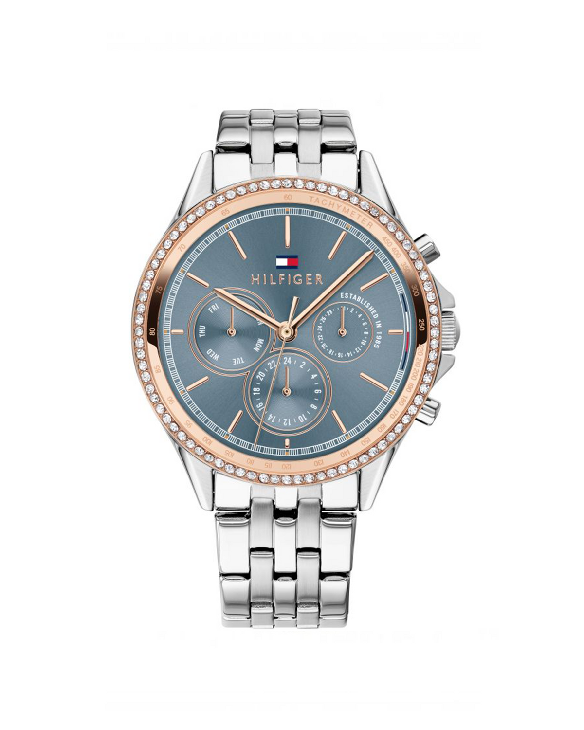 Tommy Hilfiger Ari 1781976 women's watch, blue dial, stainless steel case - front view