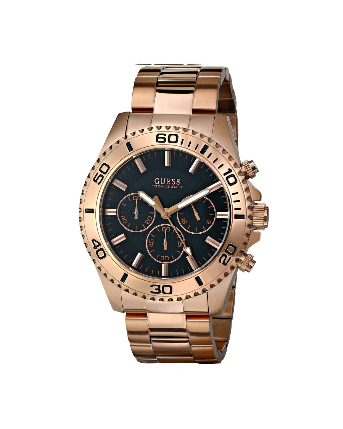 Guess Watch W0170G3 (44mm, Rose Gold-Tone)