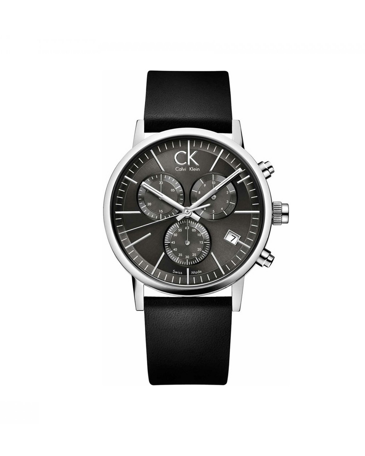 Calvin Klein Post Minimal Chronograph K7627107 (42mm, Silver-Tone)