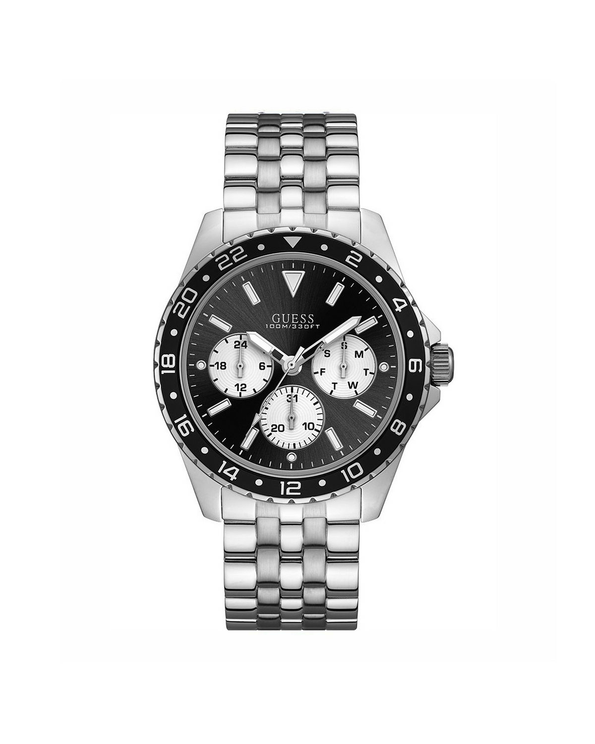 Guess Watch W1107G1 (44mm, Silver-Tone)
