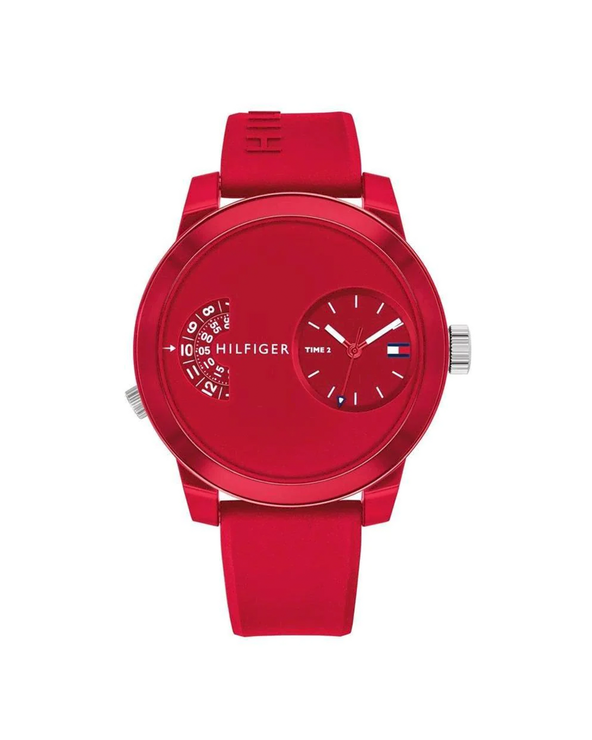 Tommy Hilfiger Denim 1791557 watch with red dial
