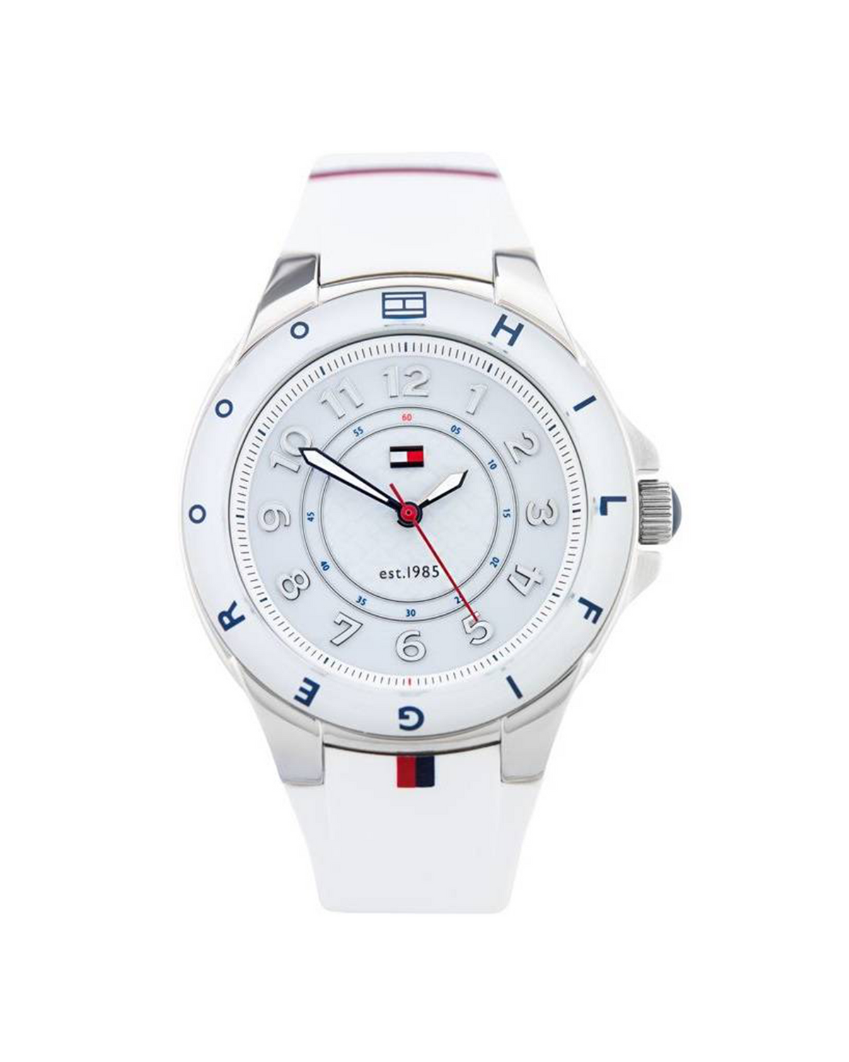 Tommy Hilfiger 1781271 white rubber watch with white dial
