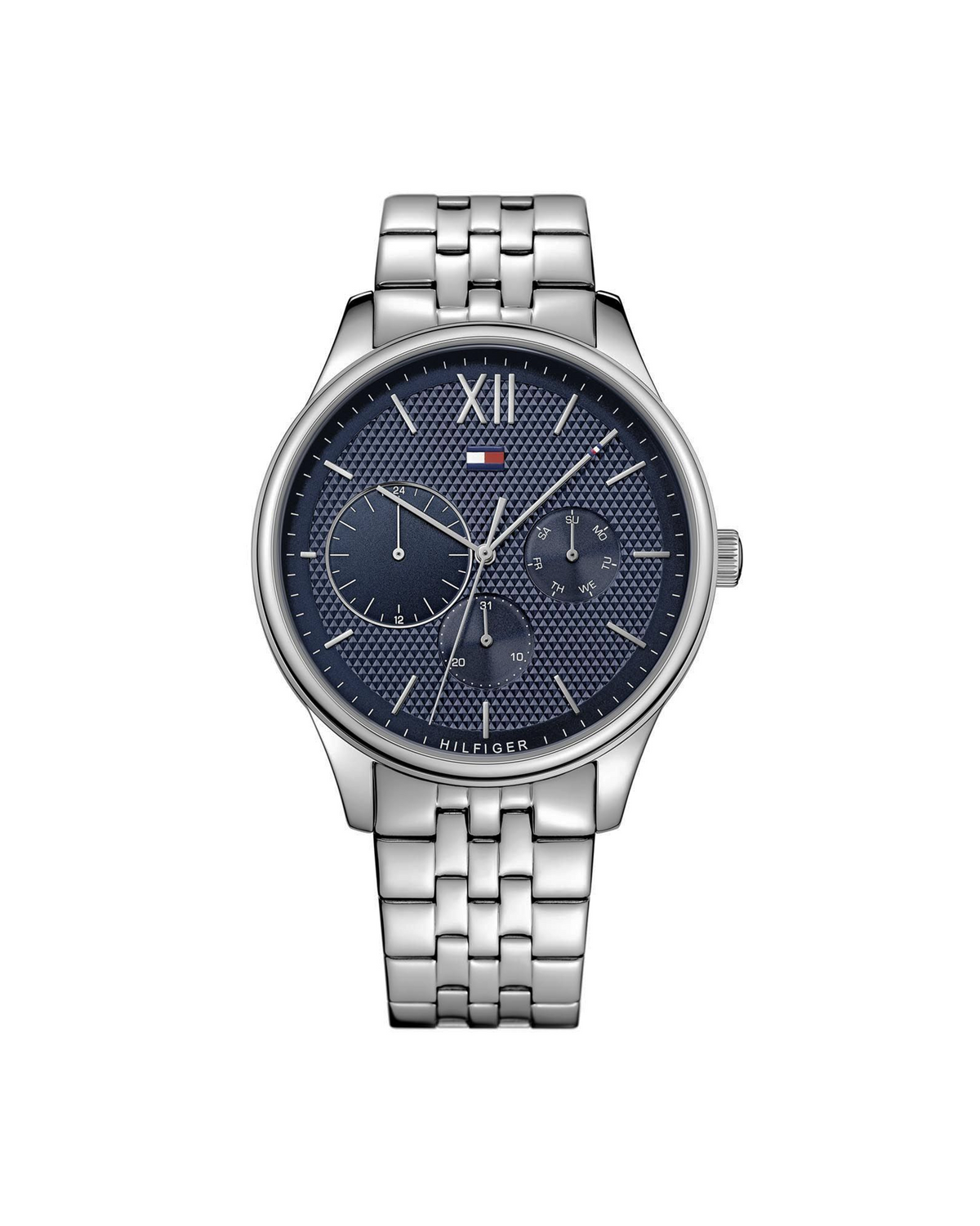 Tommy Hilfiger Damon 1791416 stainless steel watch with silver dial