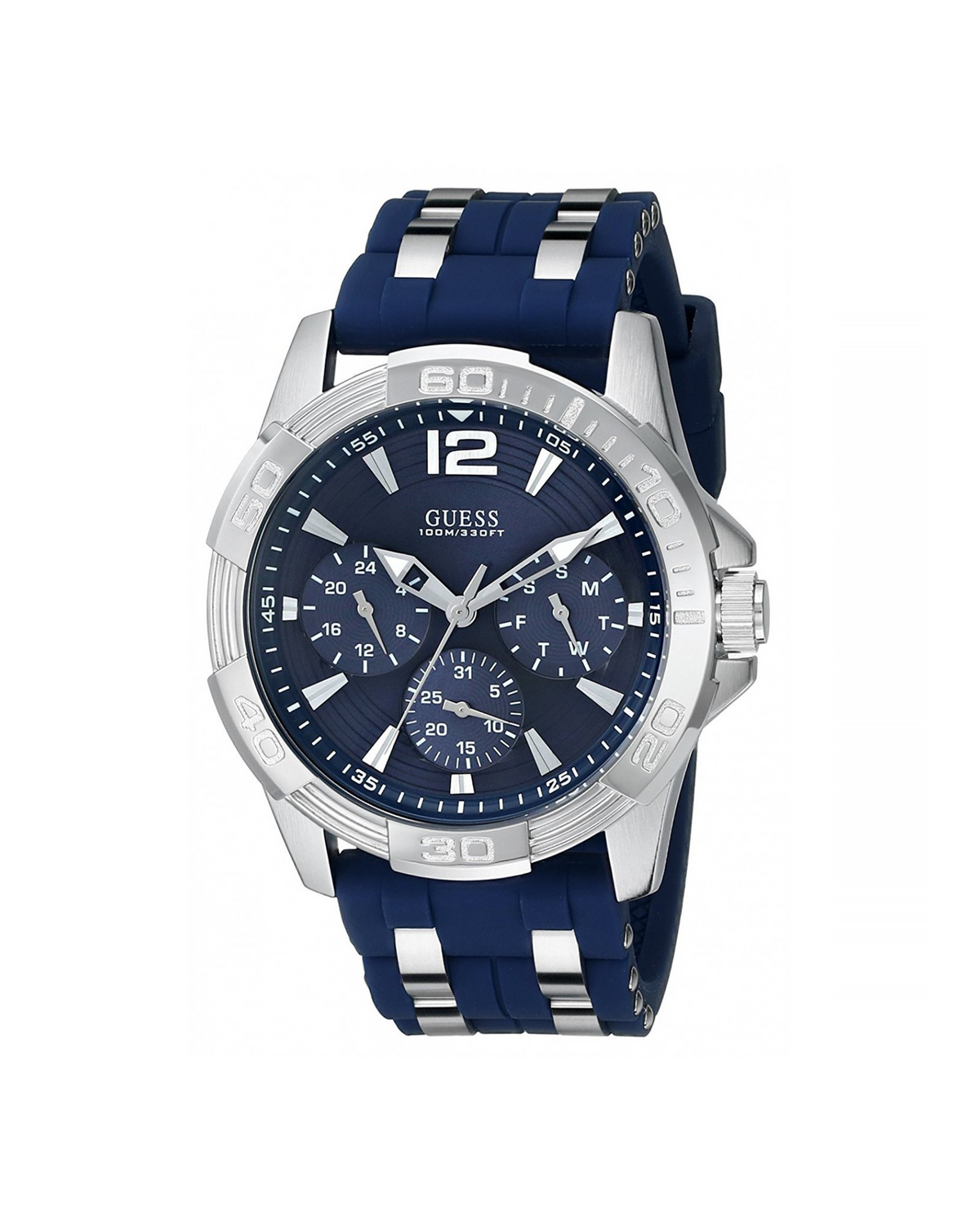 Guess Watch W0366G2 (44mm, Silver-Tone)