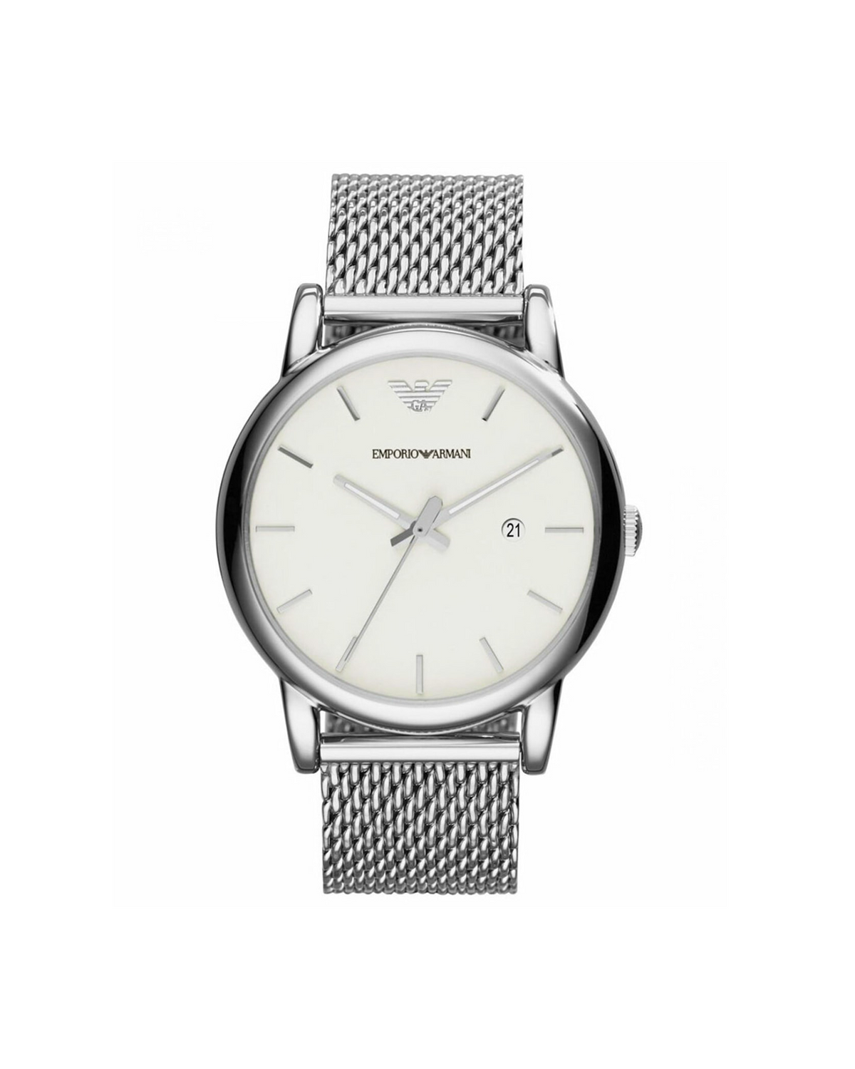 Emporio Armani AR1812 men's watch, silver-tone 41mm stainless steel case and bracelet