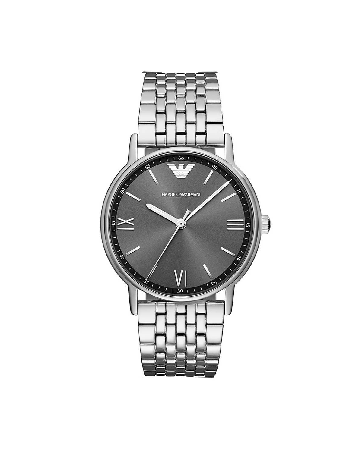 Emporio Armani AR11068 men's watch, silver-tone stainless steel case and bracelet