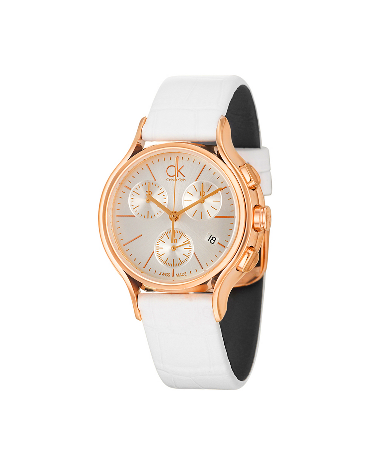 Calvin Klein Skirt Chronograph K2U296L6 (33mm, Rose Gold-Tone)