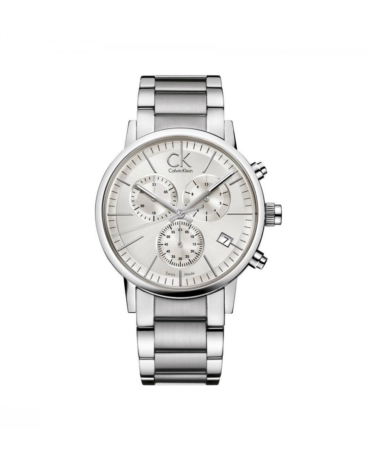 Calvin Klein Post Minimal Chronograph K7627126 (42mm, Silver-Tone)