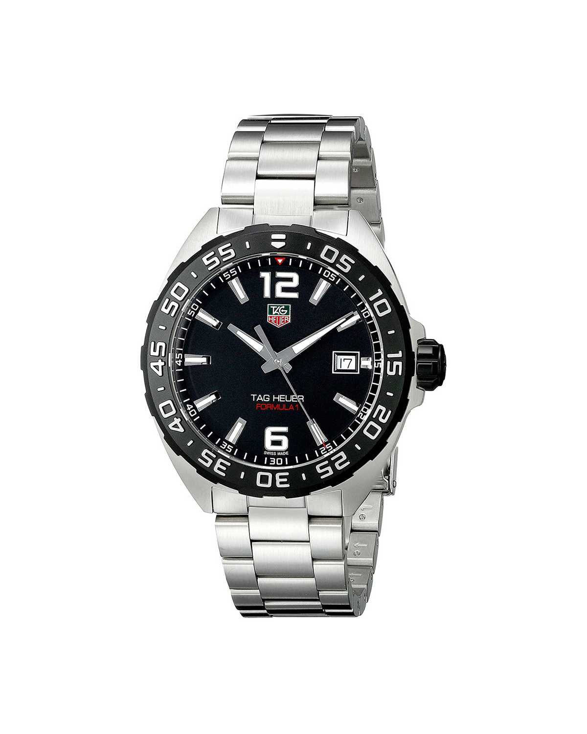 TAG Heuer Formula 1 WAZ1110.BA0875 quartz watch, black dial with turning bezel