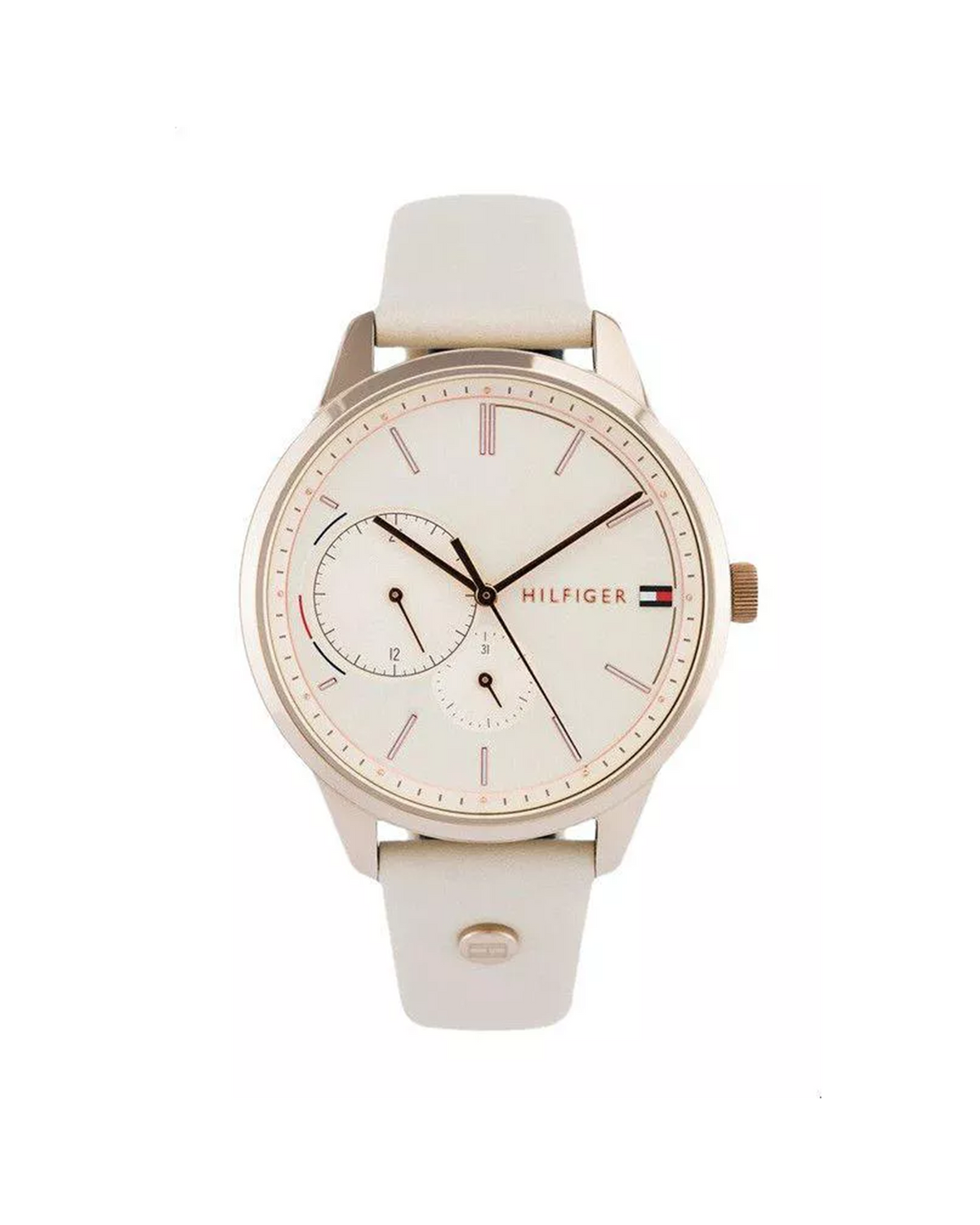 Tommy Hilfiger Brooke 1782022 rose-gold watch with beige leather strap