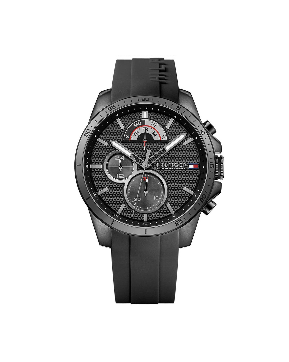 Tommy Hilfiger Decker 1791352 black ionic-plated 48mm watch