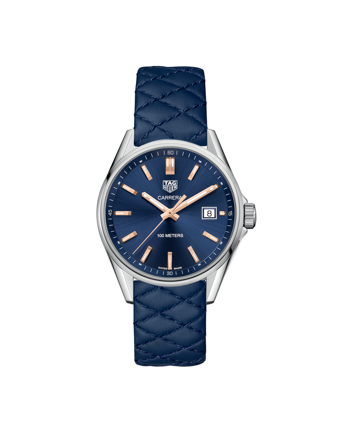 TAG Heuer Carrera WAR1112.FC6391 quartz watch, blue dial for women