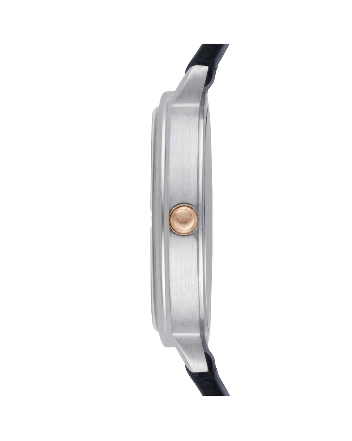 Emporio Armani AR2509 women's watch with mother-of-pearl dial and stainless steel case — angle view