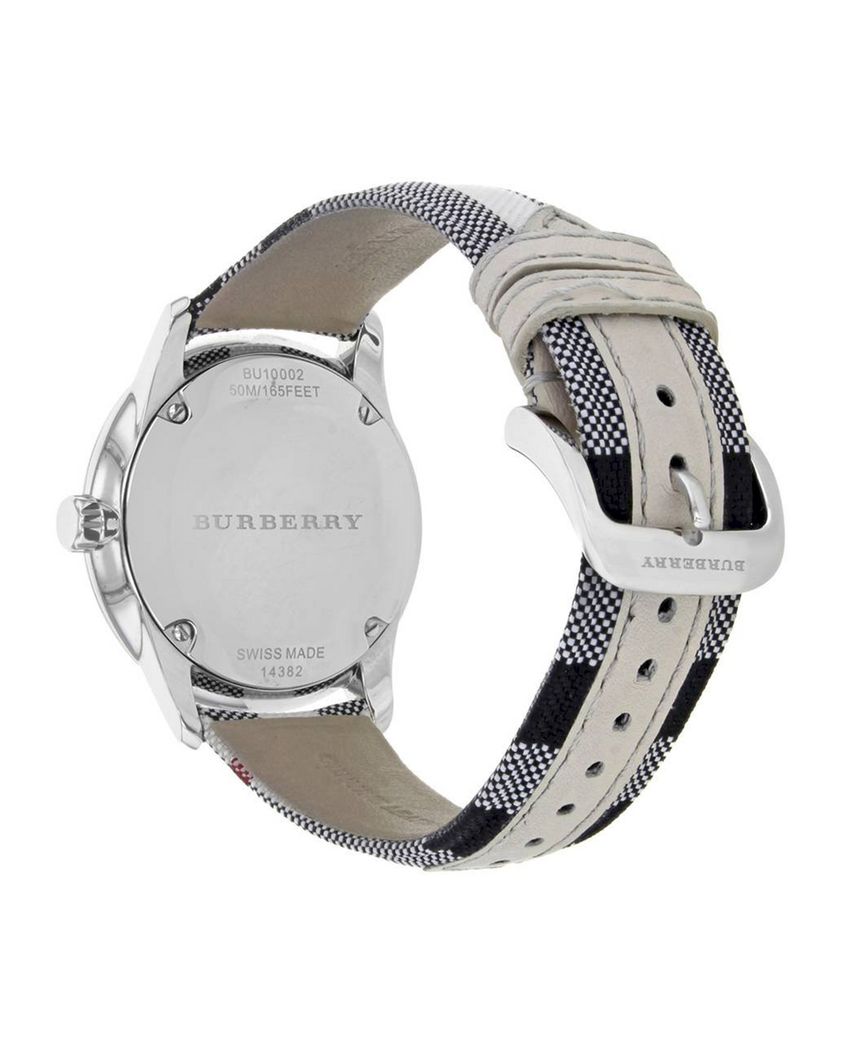 Burberry Horseferry BU10002 – side view of stainless steel case