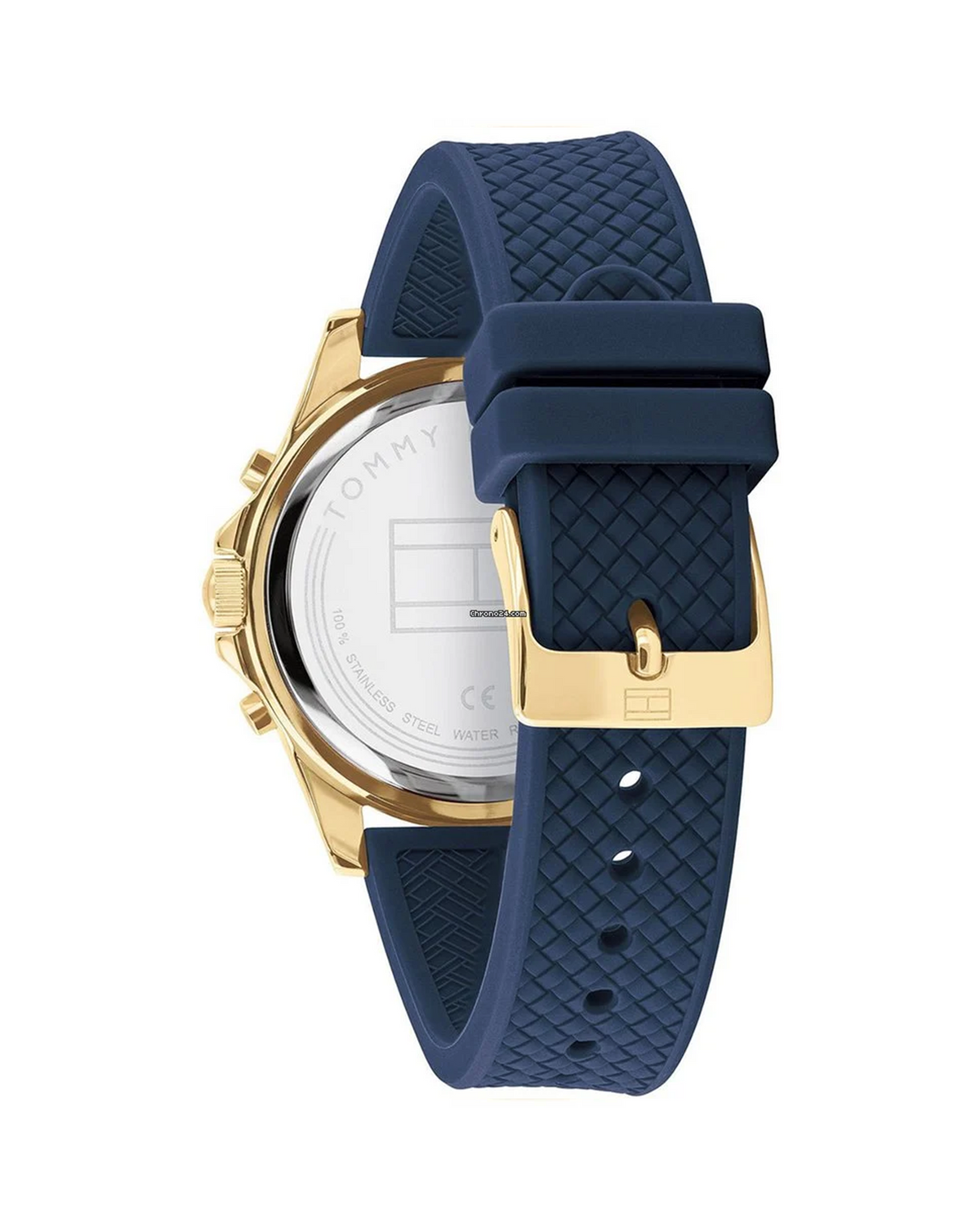 Tommy Hilfiger Haven 1782198 white dial watch with blue silicone strap