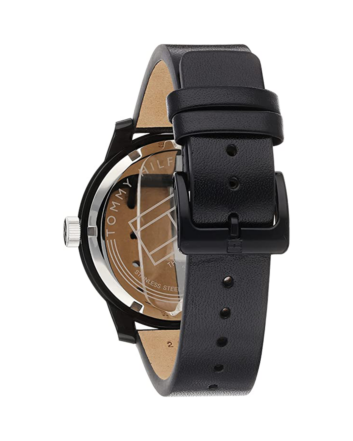 Tommy Hilfiger Denim 1791479 44mm Black Dial Calfskin Leather watch - photo 2