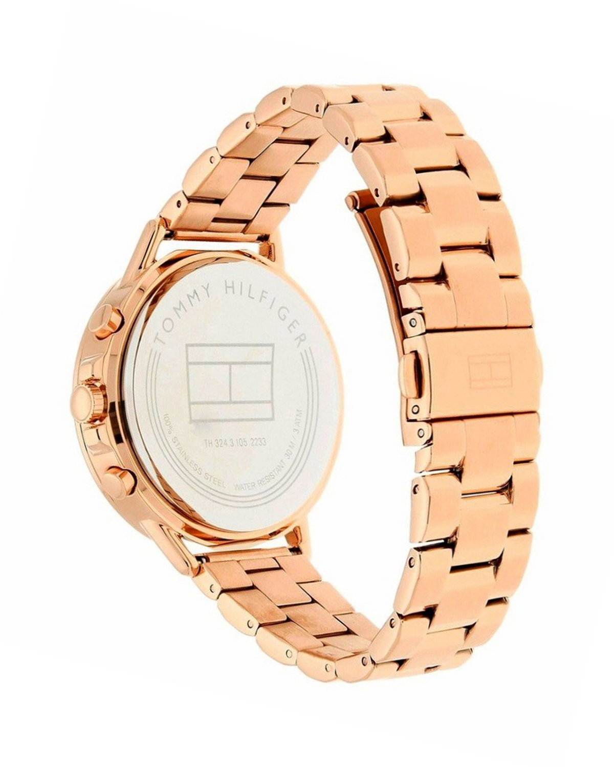 Tommy Hilfiger Carly 1781788 rose-gold watch - angle view