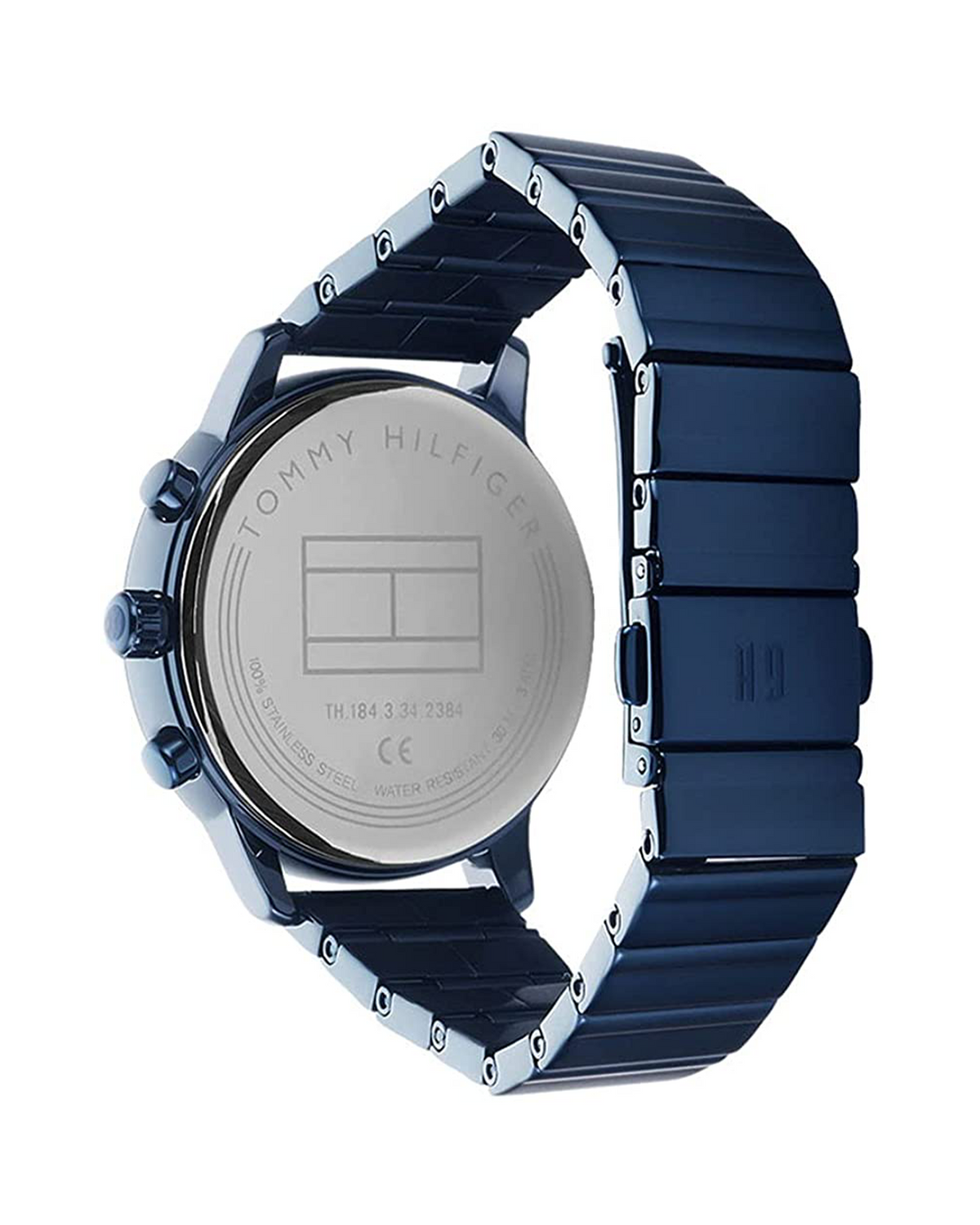 Tommy Hilfiger Blake 1781893 women's watch, blue dial, stainless steel bracelet - side view
