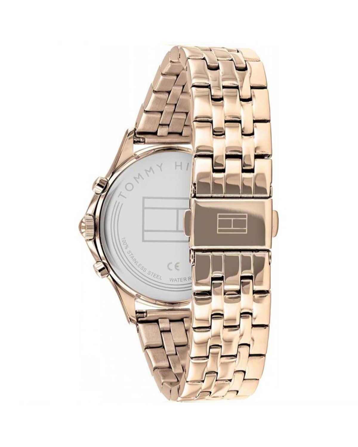 Tommy Hilfiger Whitney 1782120 women's watch, mother-of-pearl dial, rose gold-tone stainless steel - side view