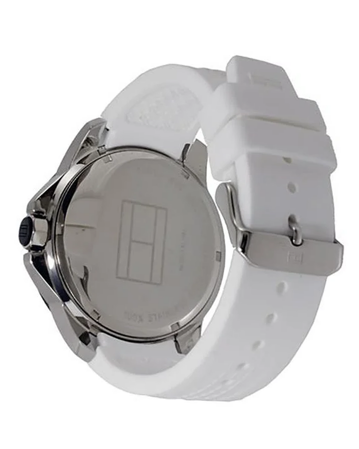 Tommy Hilfiger Cole 1790986 — 45mm stainless steel case, black dial, silicone strap