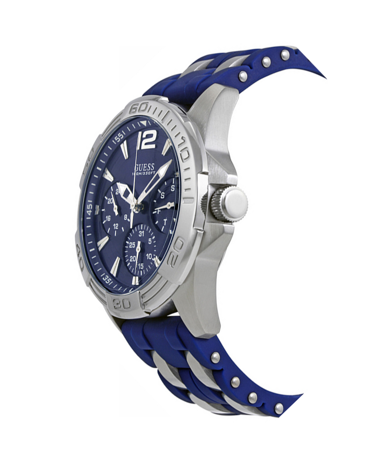 Guess Watch W0366G2 (44mm, Silver-Tone)