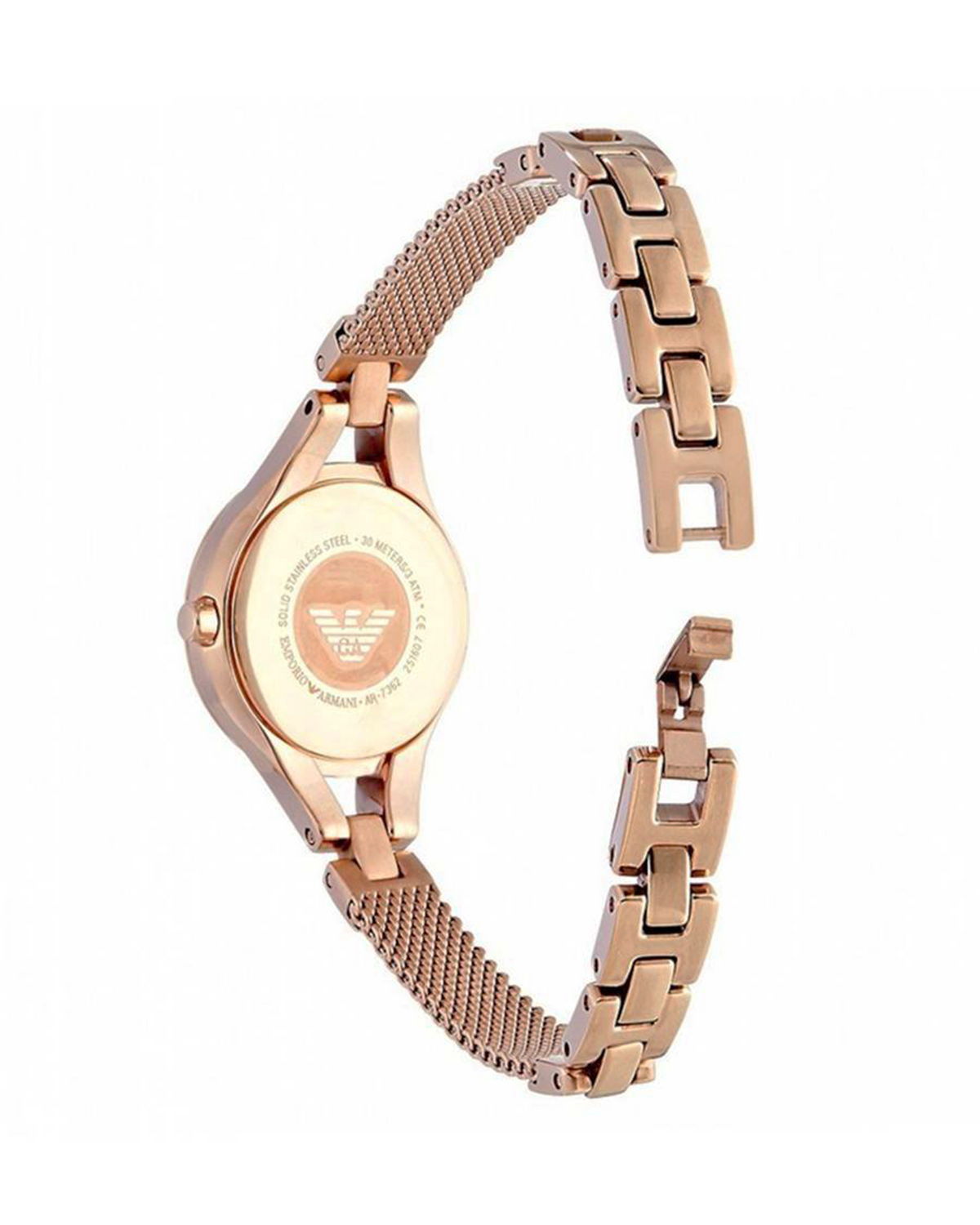 Emporio Armani AR7362 women's watch, rose-gold tone 22mm stainless steel case and bracelet